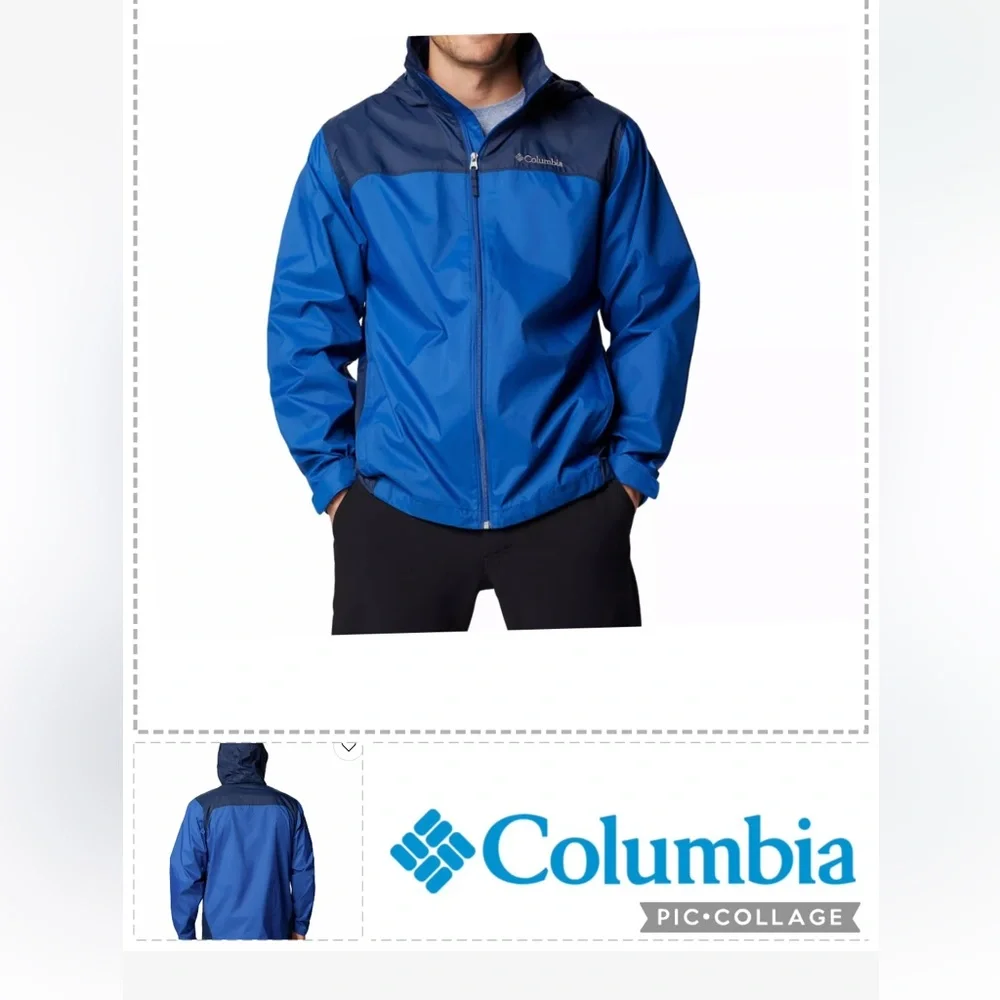 Columbia Men's Two-Tone Blue Windbreaker Used once / new condition